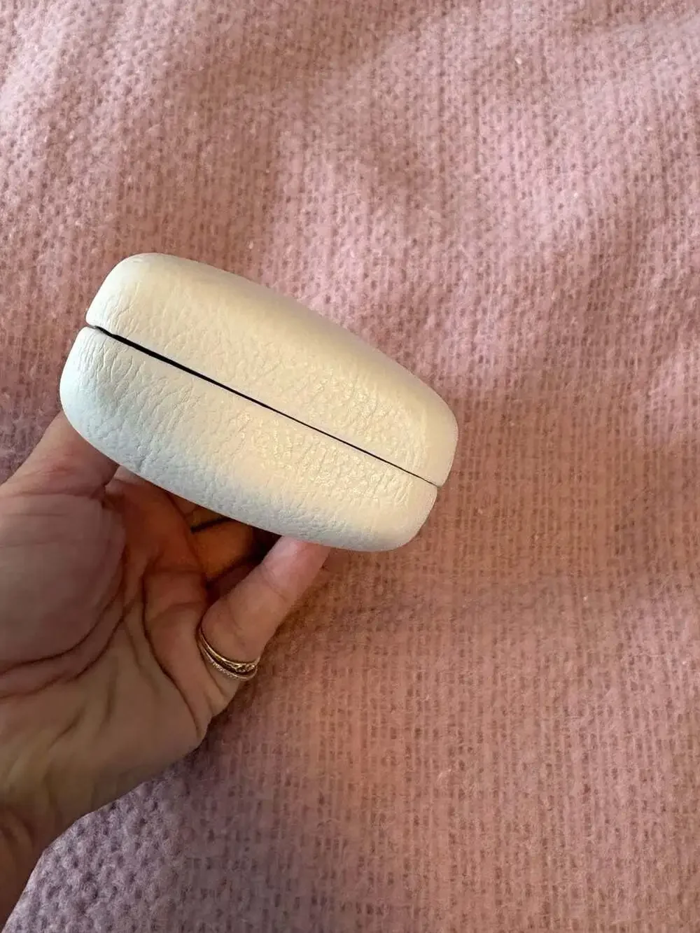 Versace White Leather Hard Shell Eyeglass Sunglasses Case